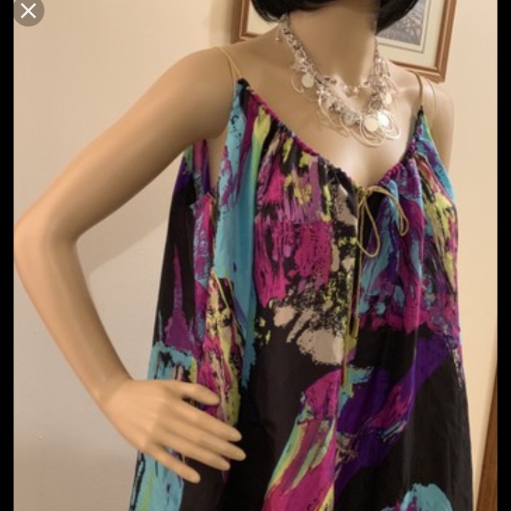 Colorful Abstract Women's Dress - Picture 11 of 14